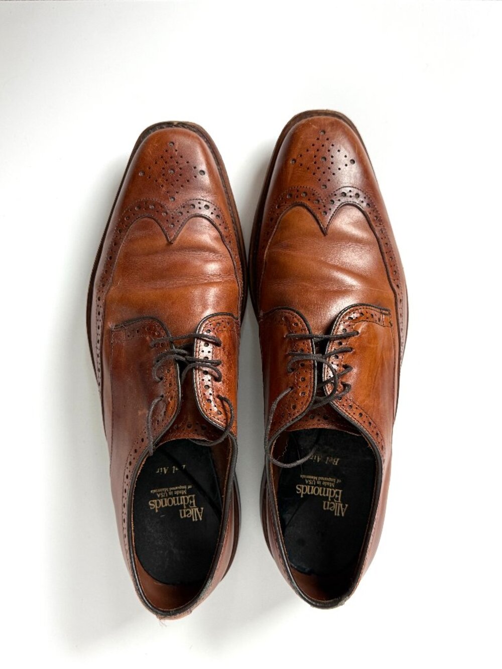 MENS ALLEN EDMONDS - THE BEL AIR DRESS SHOE, SZ 10.5